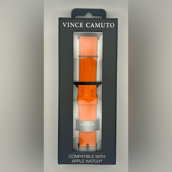 VINCE CAMUTO ORANGE APPLE WATCH BAND BRAND NEW NWT - Picture 1 of 3